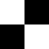scrolling black and white tiles